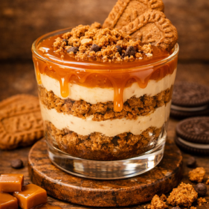 Tiramisu speculoos caramel